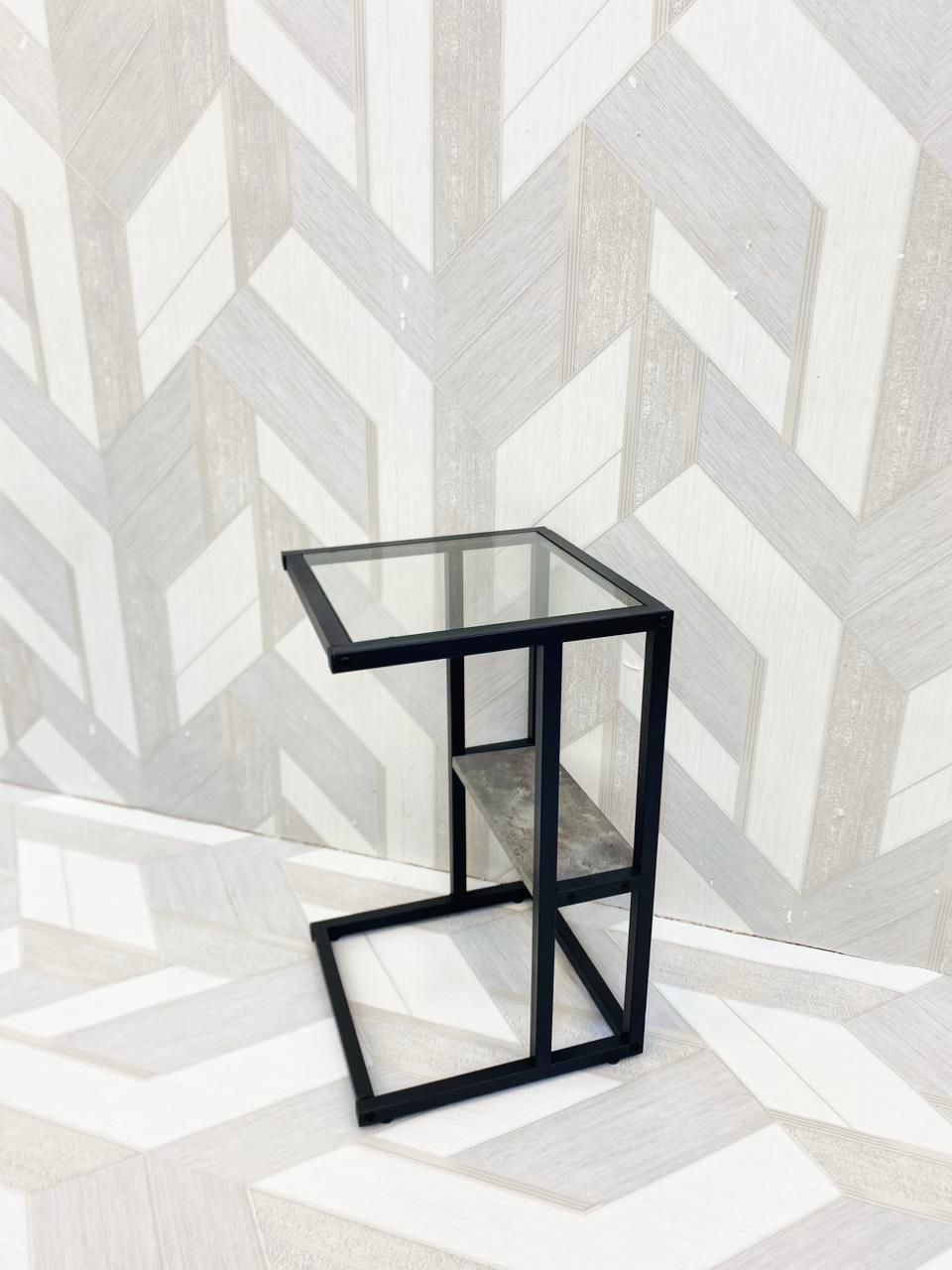  طاولة خدمة زجاج مفرد مقاس 35×35 سم 