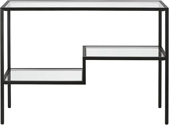  كونسول استقبال زجاج  اسود 130x80 سم  