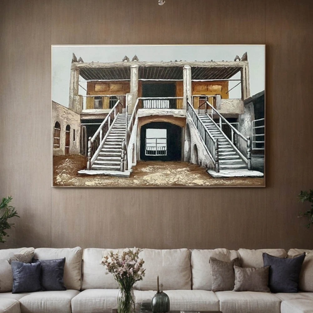  لوحه جدارية متعددة الألوان مقاس 60×90 سم 