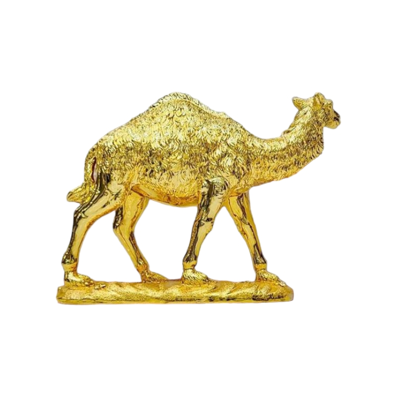  تحفه شكل جمل 35x28x12 سم - ذهبي 