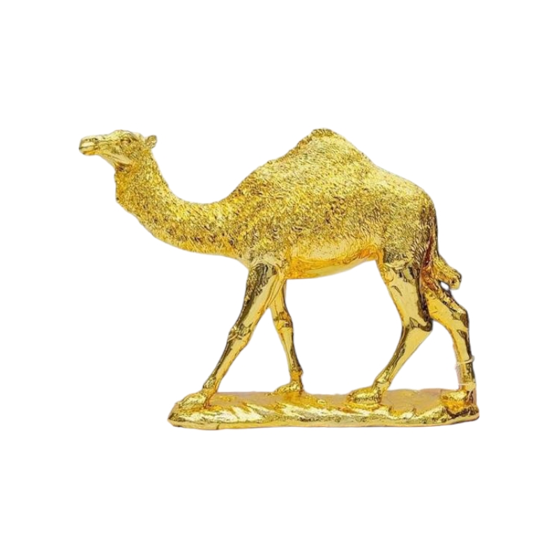  تحفه شكل جمل 40x50x15 سم - ذهبي 