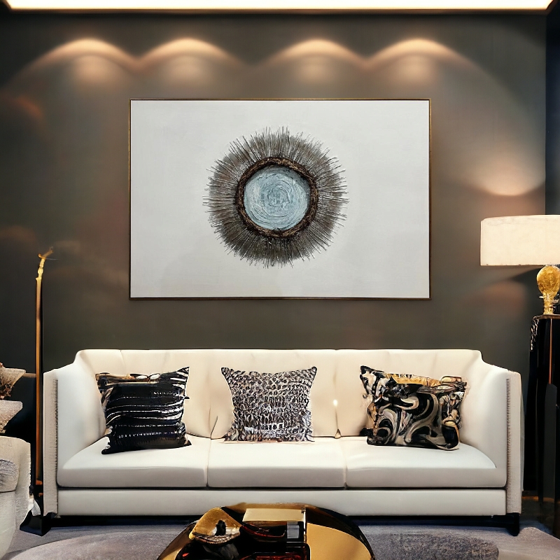  لوحه فنيه متعدده الالوان 150X100 سم 