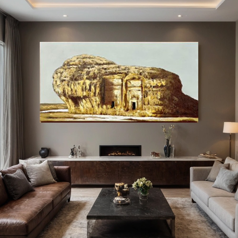   لوحه جدارية متعددة الألوان مقاس 60×120 سم 