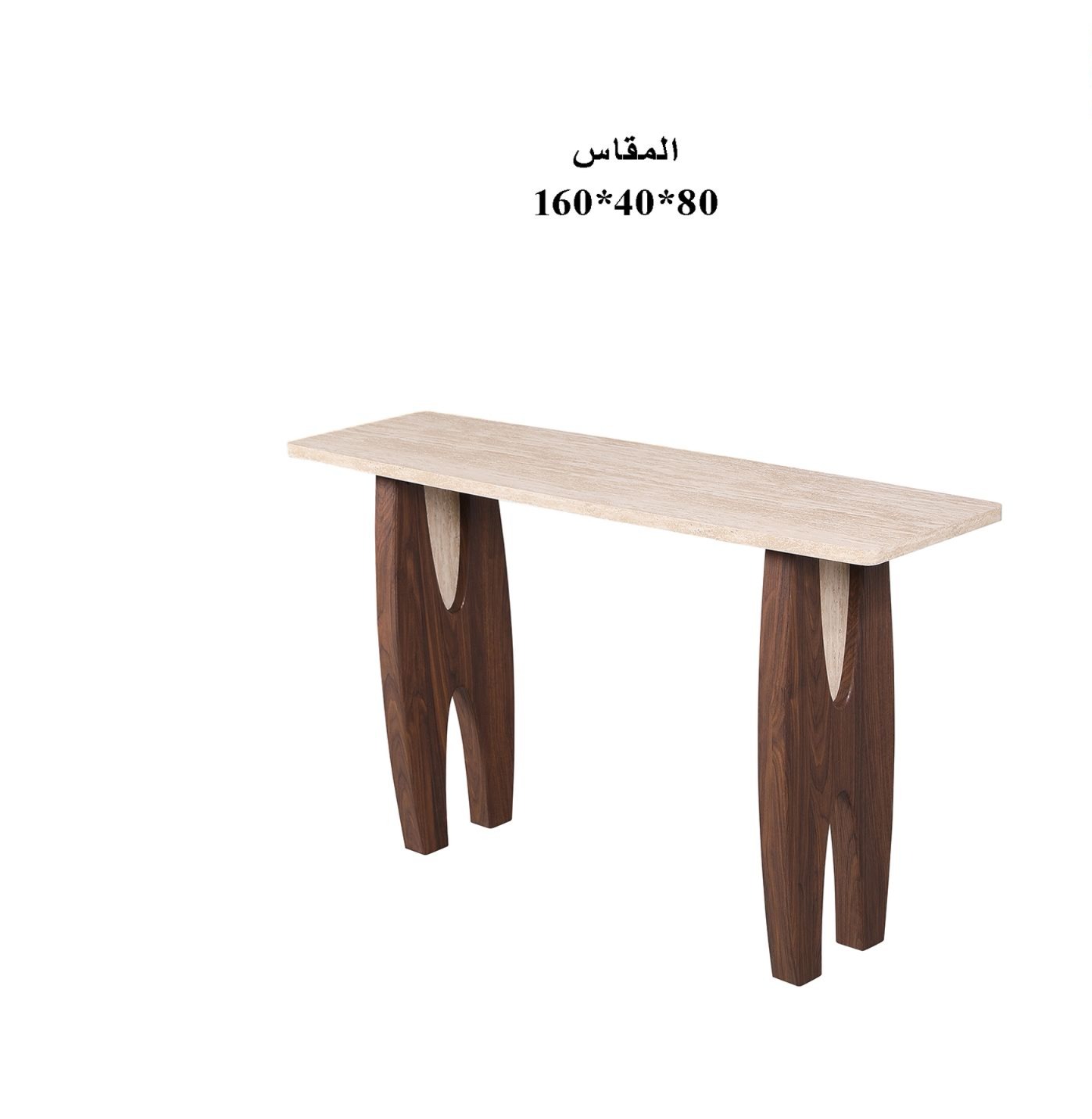  كونسول استقبال خشب لون بتصميم حديث 