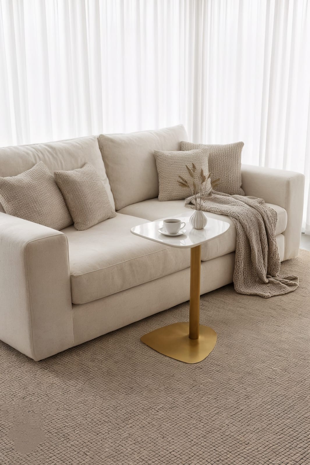  طاولة خدمة رخام بتصميم عصري 35*34*57سم 