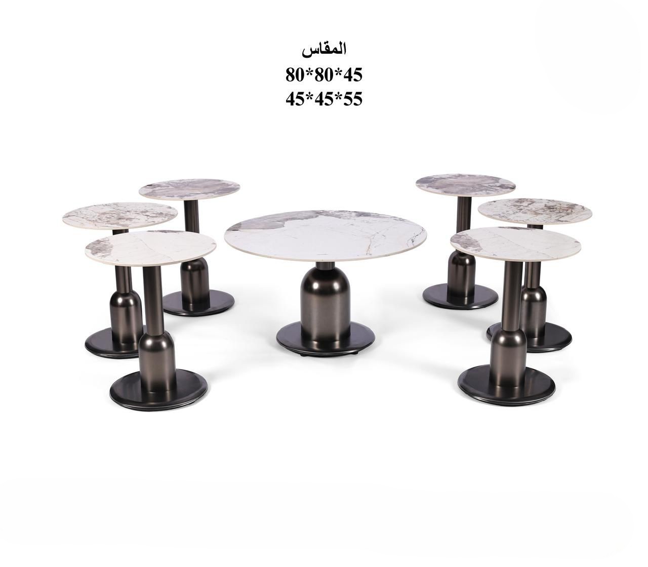  طقم طاولات شاي سيراميك 6+1 