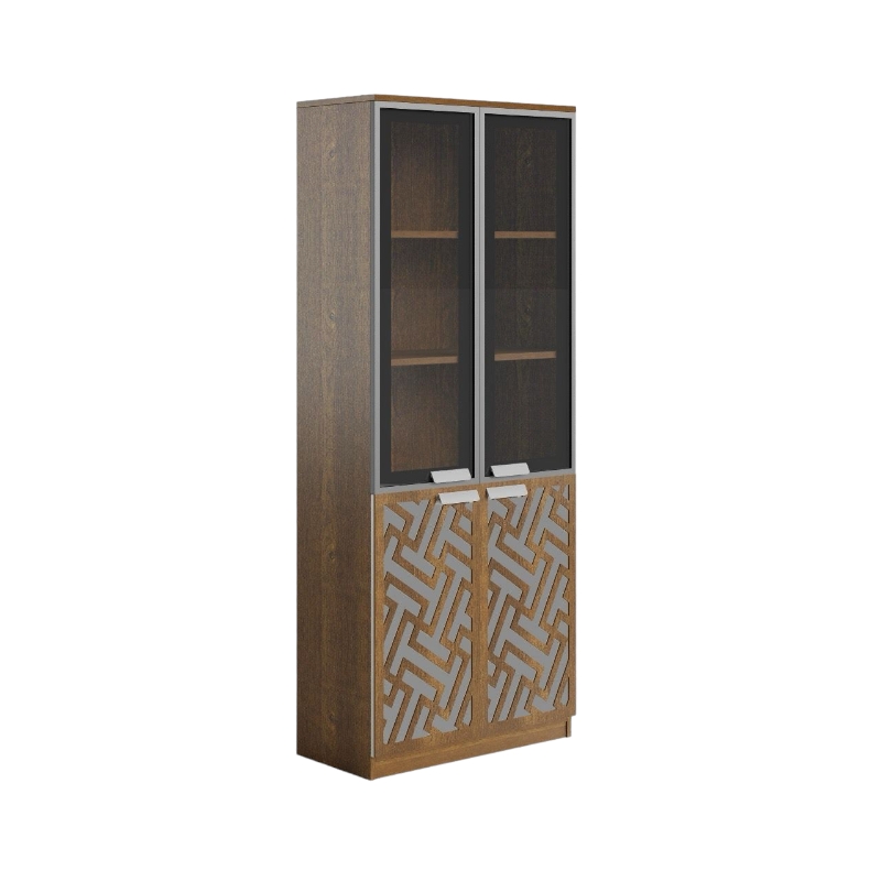   دولاب مكتبى خشبى بنى  40×80×200سم 