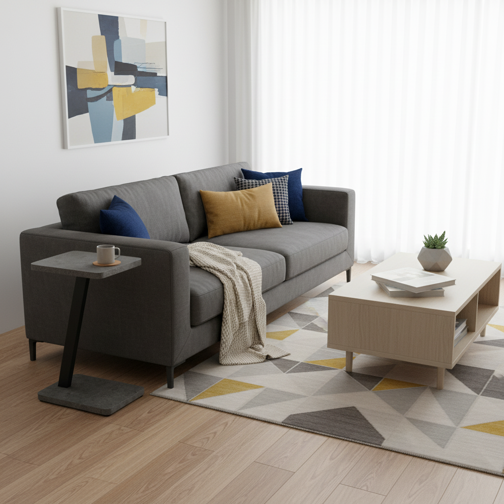  طاولة خدمة خشبية مفردة تصميم حديث 