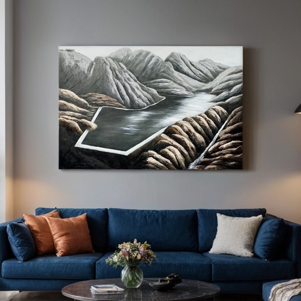  لوحه جدارية متعددة الألوان مقاس 80×120 سم 