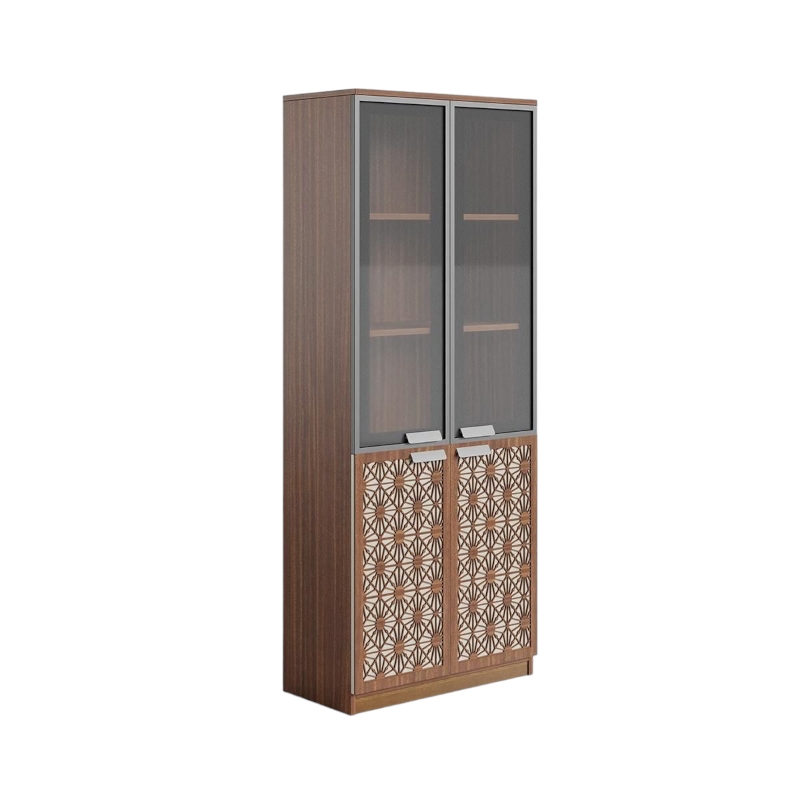   دولاب مكتبى خشبى بنى  40×80×200سم 