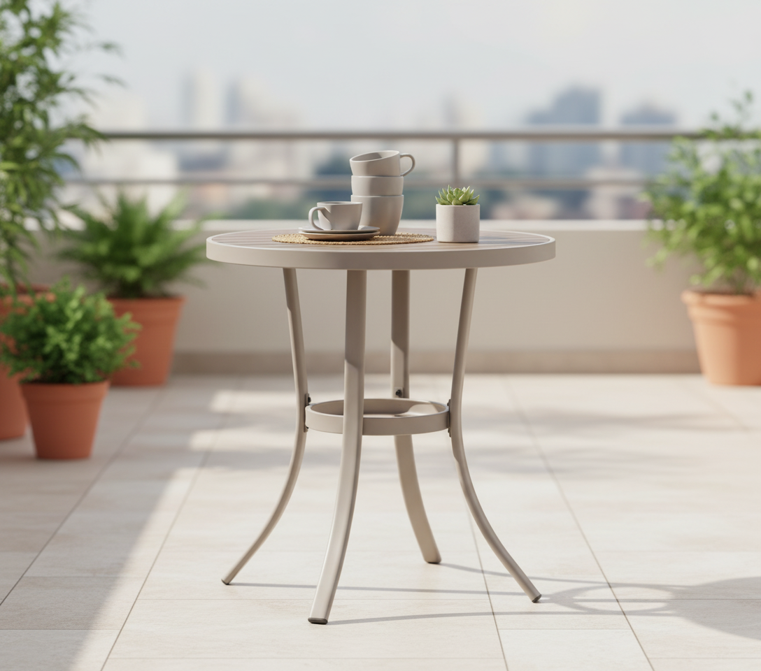  طاولة مفردة دائرية بتصميم شرائح كلاسيكي 