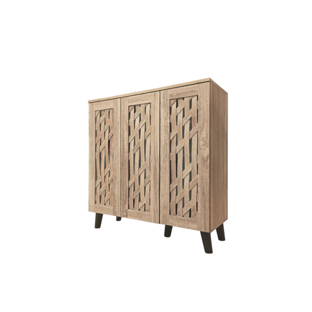 دولاب أحذية متعدد الأغراض 3 باب 90x34x91سم 