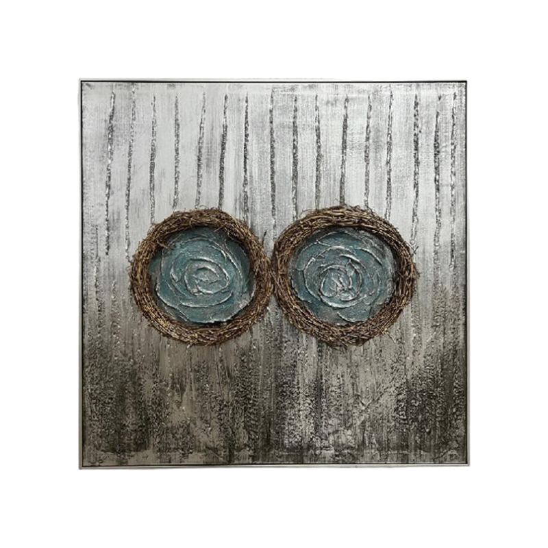  لوحه فنيه متعدده الالوان 100X100 سم 