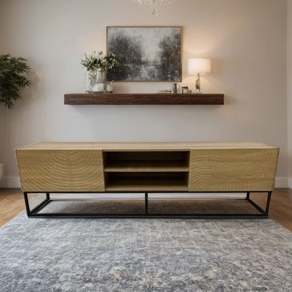  طاولة تلفزيون خشب مقاس 50*40*180 سم 