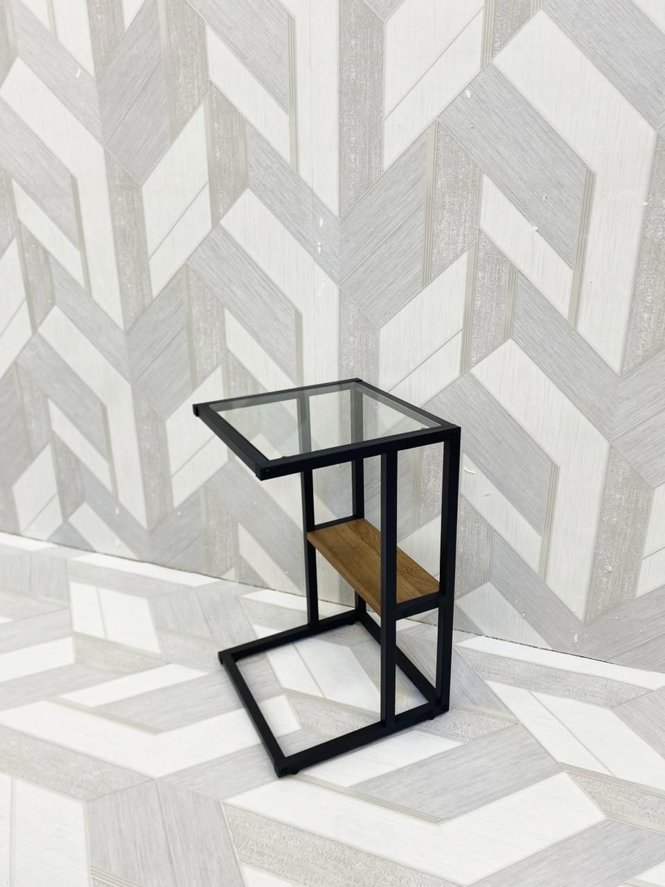  طاولة خدمة زجاج مفرد مقاس 35×35 سم 