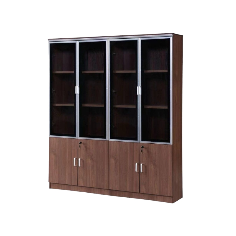   دولاب مكتبى خشبى بنى 32×160×190سم 