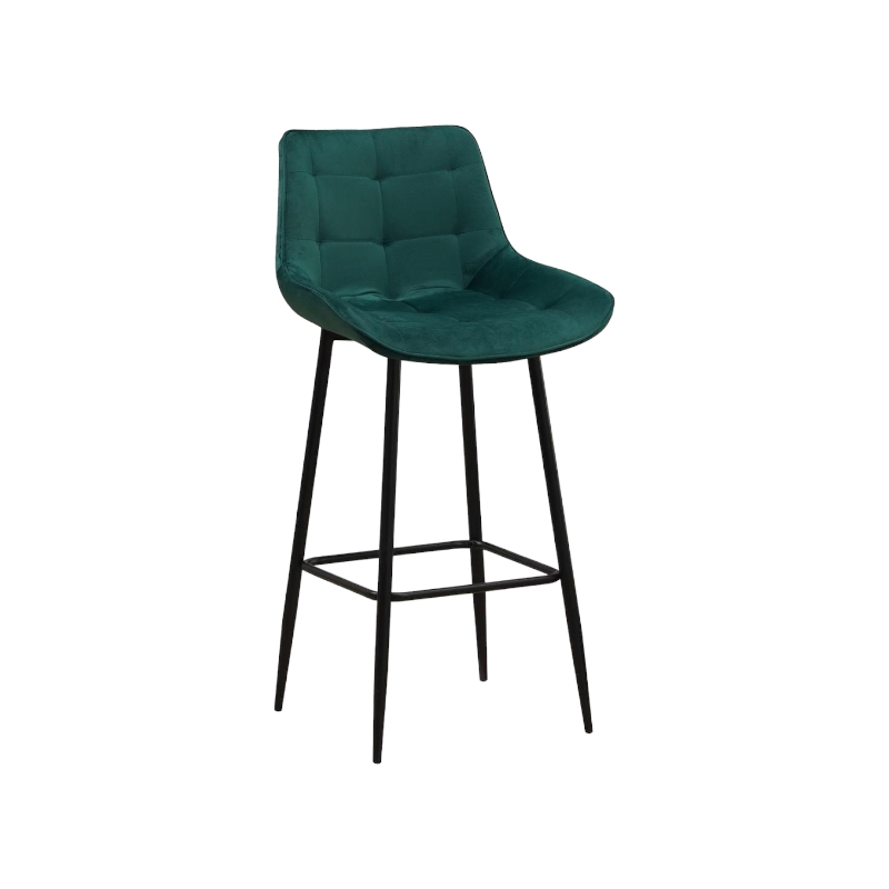  كرسى بار مخمل اخضر غامق110x45x45 سم 