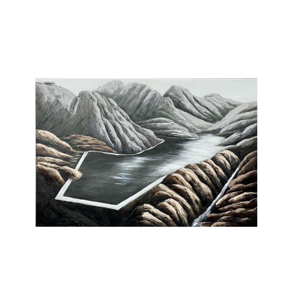  لوحه جدارية متعددة الألوان مقاس 80×120 سم 