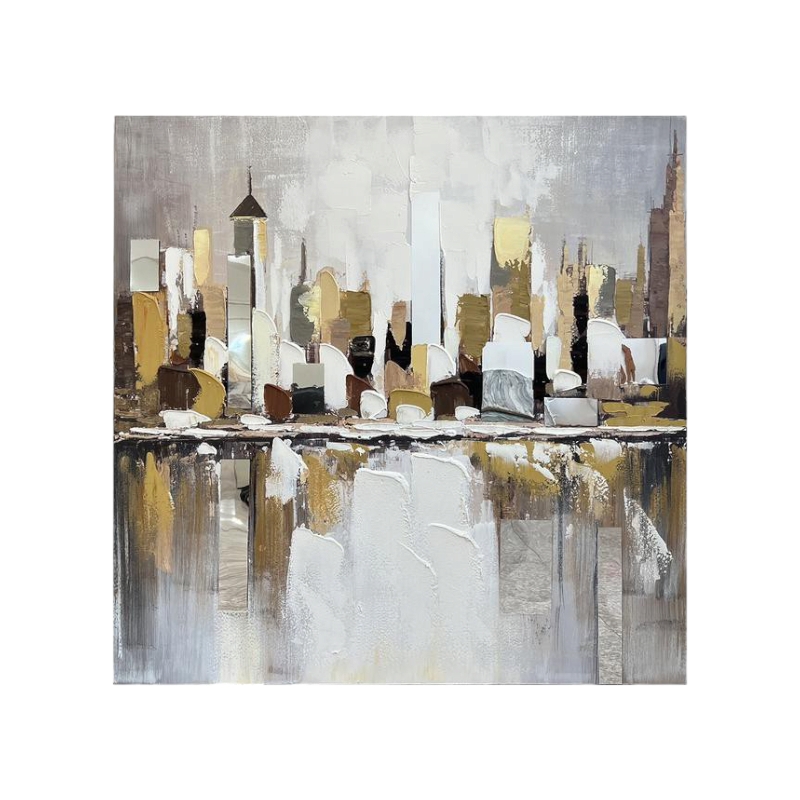   لوحه فنيه متعدده الالوان 100X100 سم 