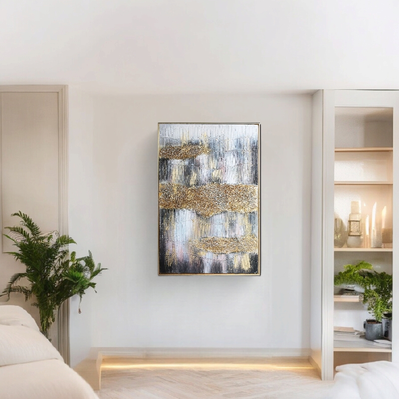   لوحه فنيه متعدده الالوان 120X80 سم 