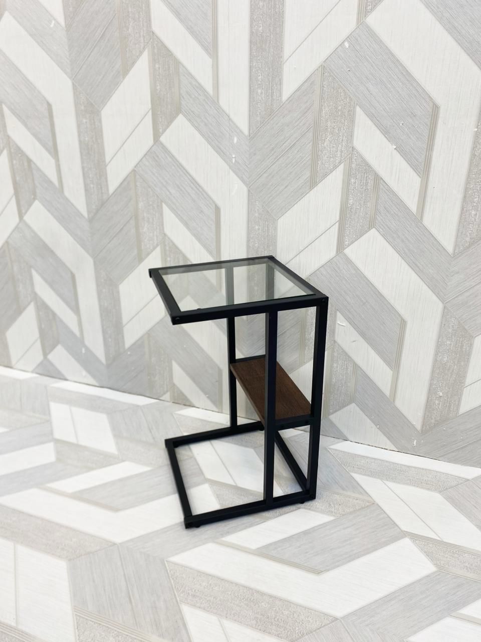  طاولة خدمة زجاج مفرد مقاس 35×35 سم 