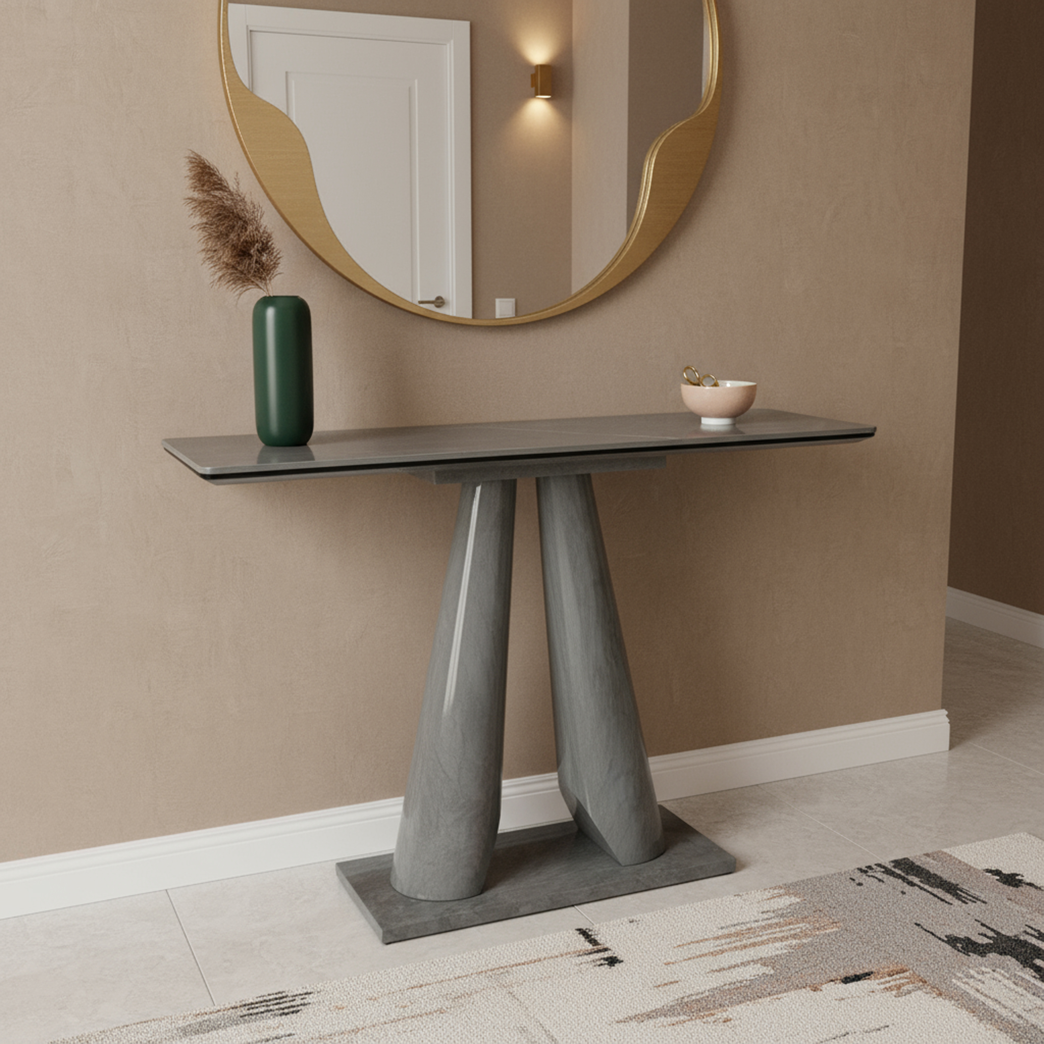  كونسول استقبال سراميك بتصميم حديث 