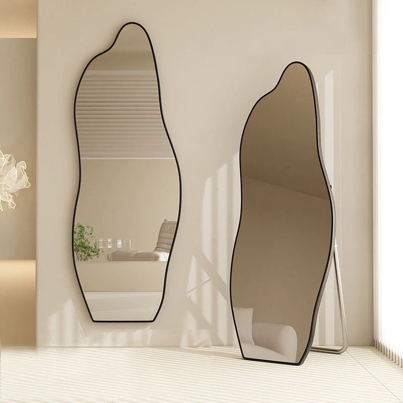  مرايا أرضية اطار اسود معدن 70×170 سم 
