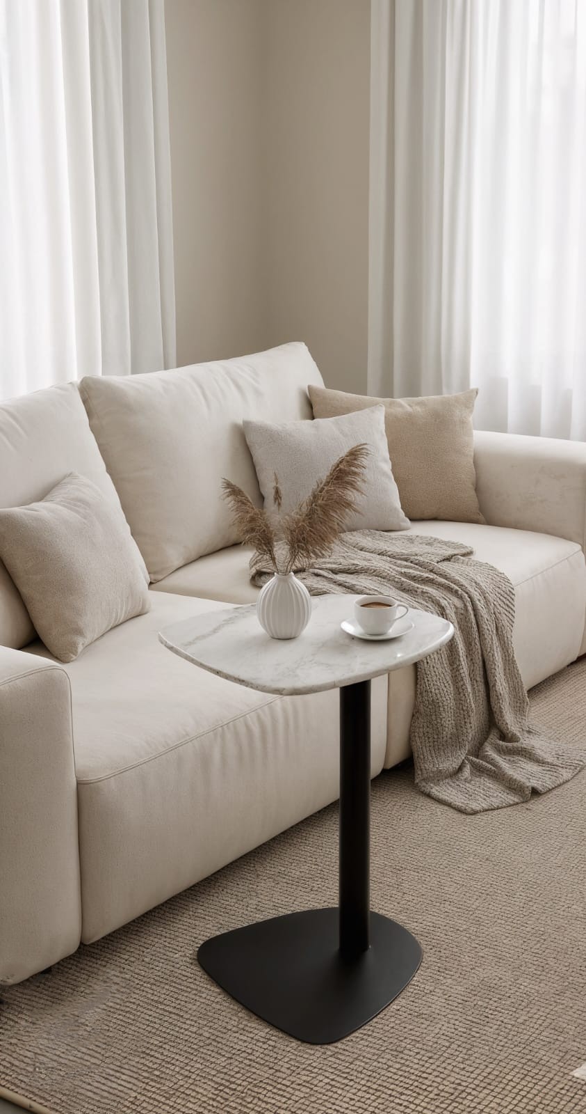  طاولة خدمة رخام اسود تصميم عصري35*34*57 