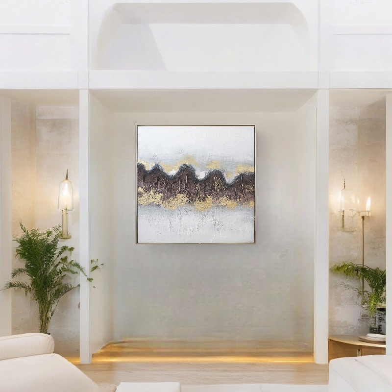  لوحه فنيه متعدده الالوان 100X100 سم 