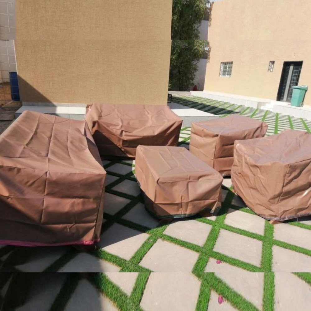  غطاء جلسات الخشب والحديد  