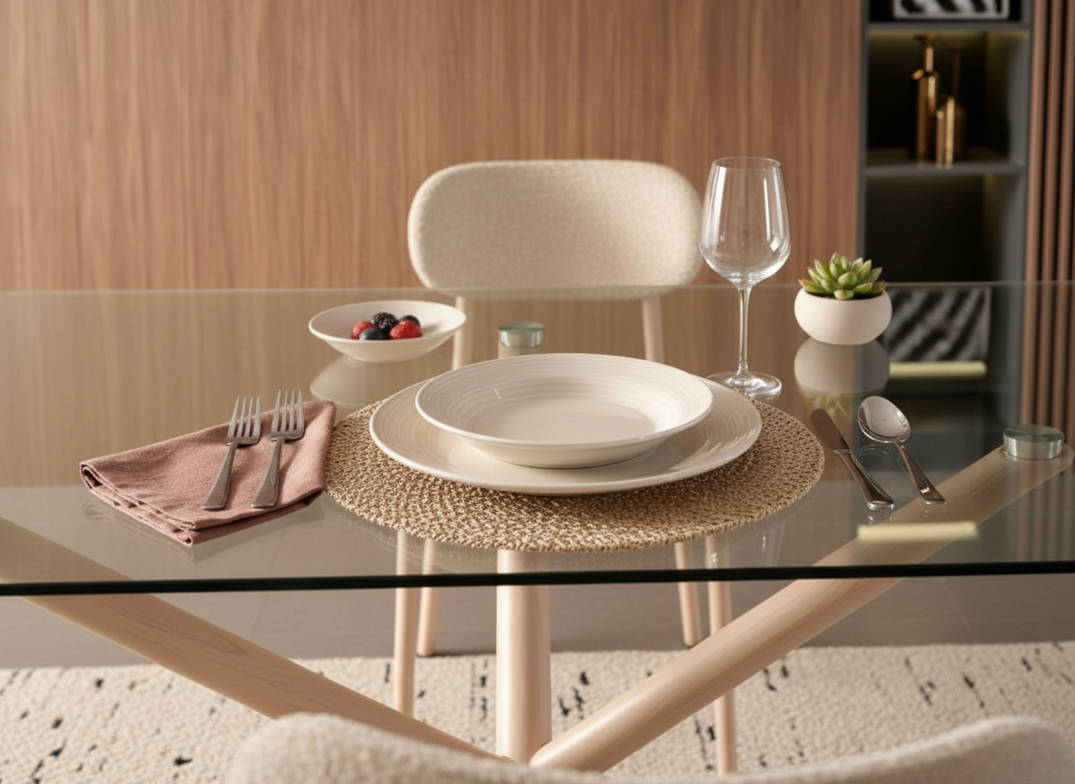  طاولات طعام مستطيل 8كراسي بتصميم عصري 