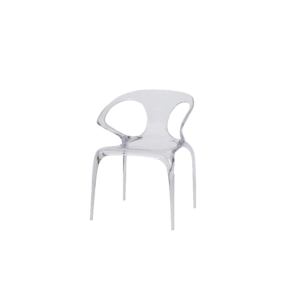  كرسي مفرد شفاف من الأكريليك 