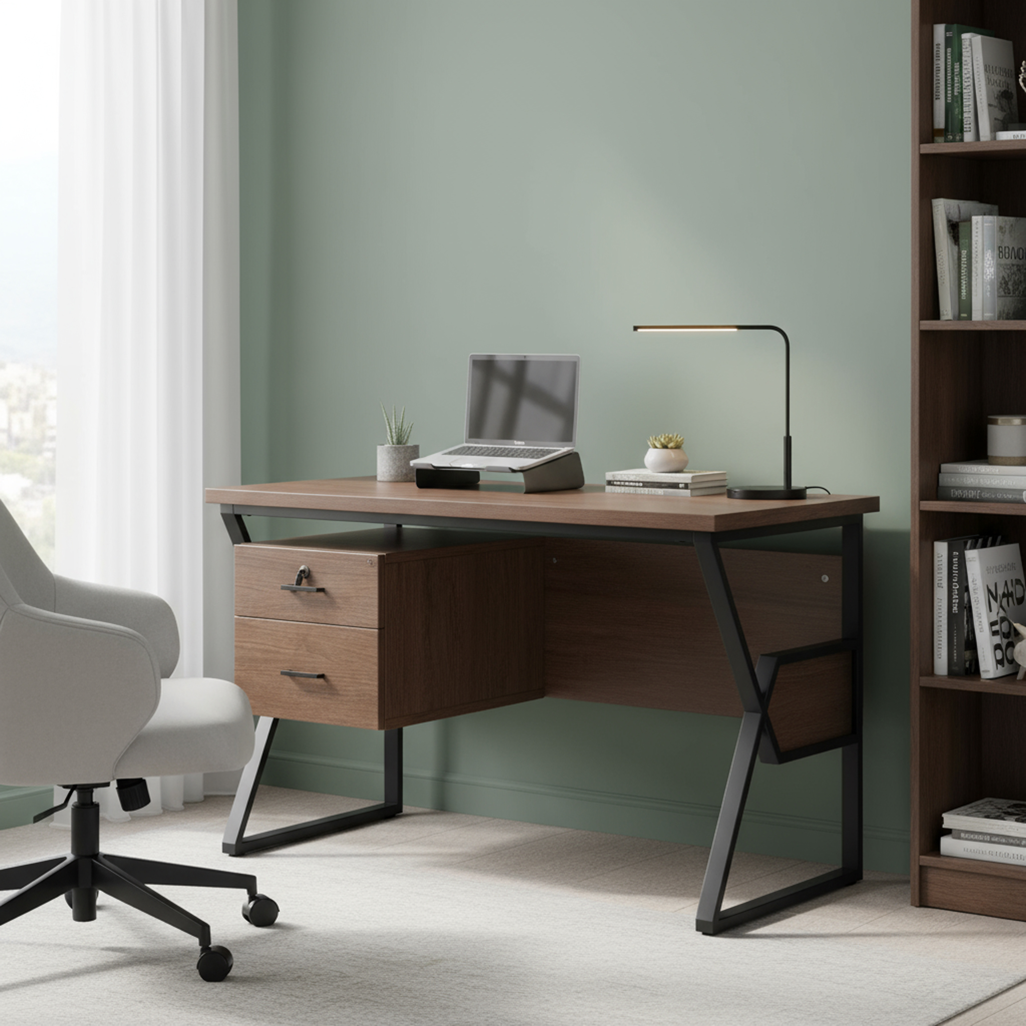  طاولة مكتب خشبي ميلامين كلاسيك 