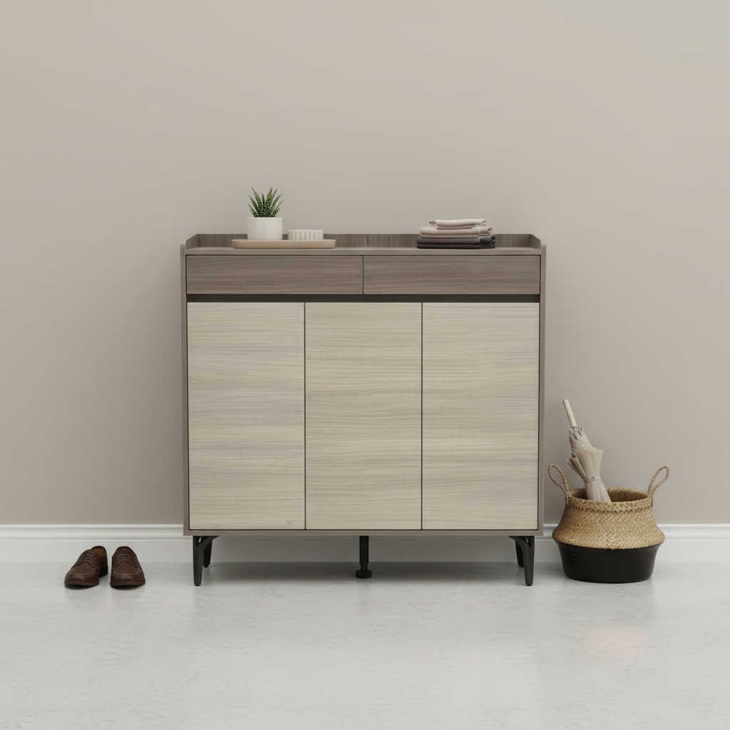  دولاب أحذية 3 باب بتصميم حديث 
