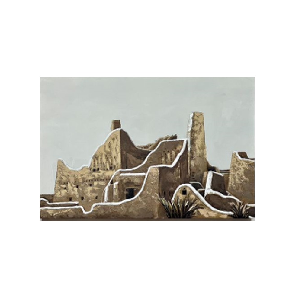  لوحه جدارية متعددة الألوان مقاس 80×120 سم 