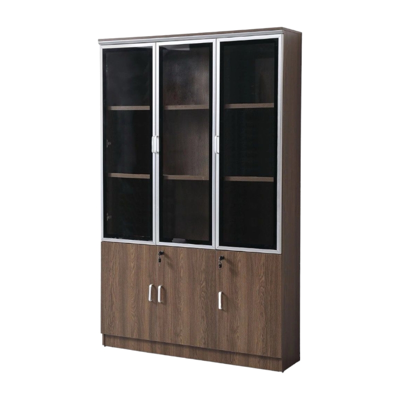  دولاب مكتبى خشبى بني 32×120×200سم 