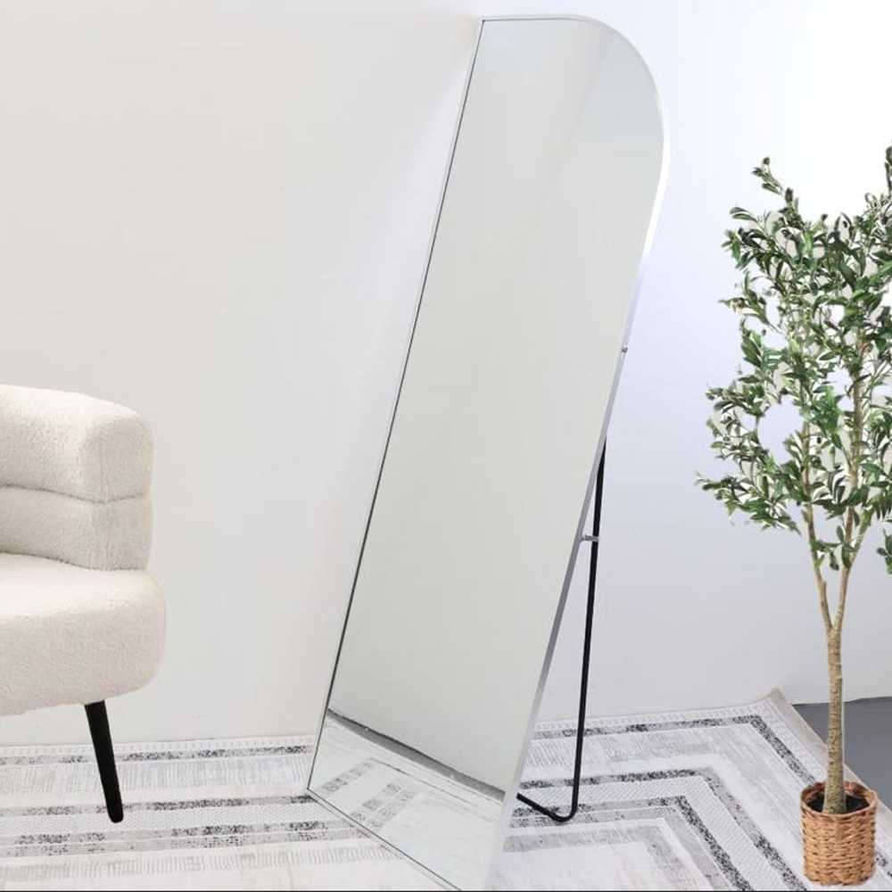  مرايا ستاند اطار فضي مقاس 60×170 سم 