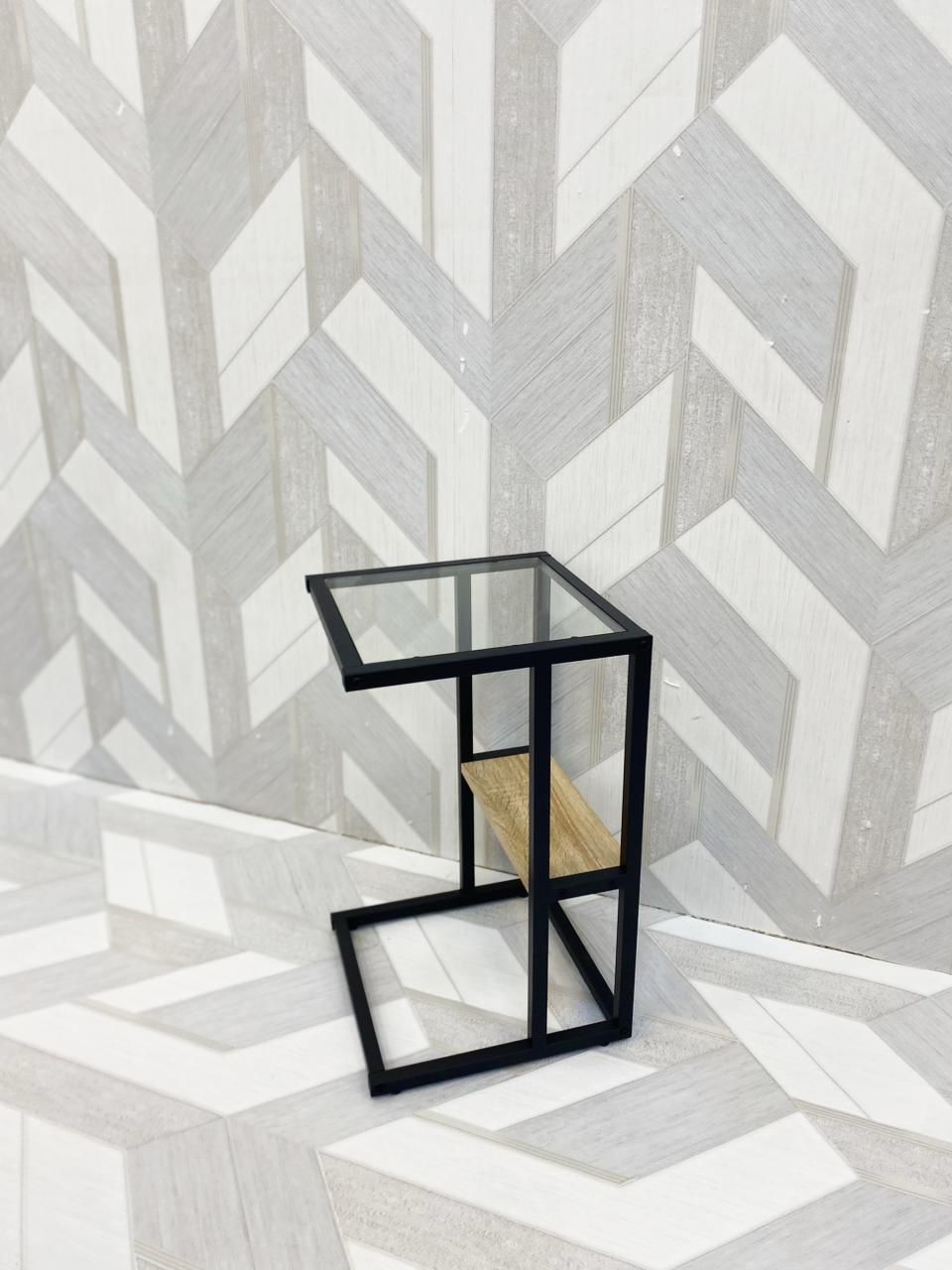  طاولة خدمة زجاج مفرد مقاس 35×35 سم 
