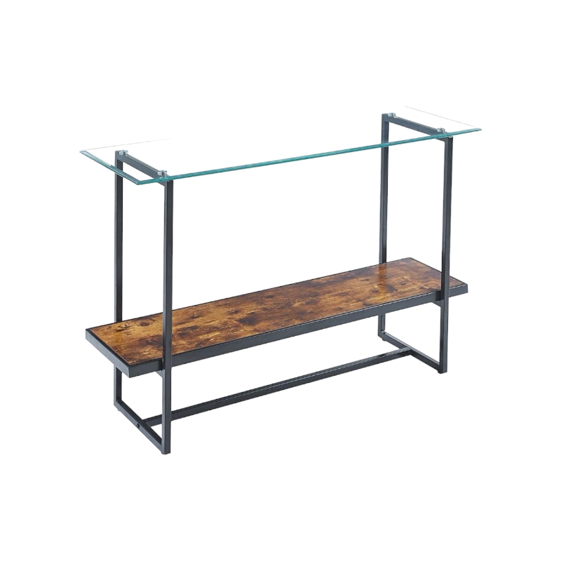    كونسول  استقبال زجاج خشب  76x120x40سم 