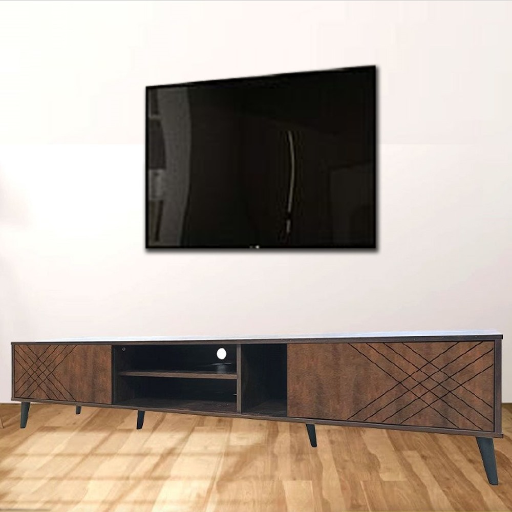 طاولة بلازما ماليزي خشب مقاس 200*45*40 سم 