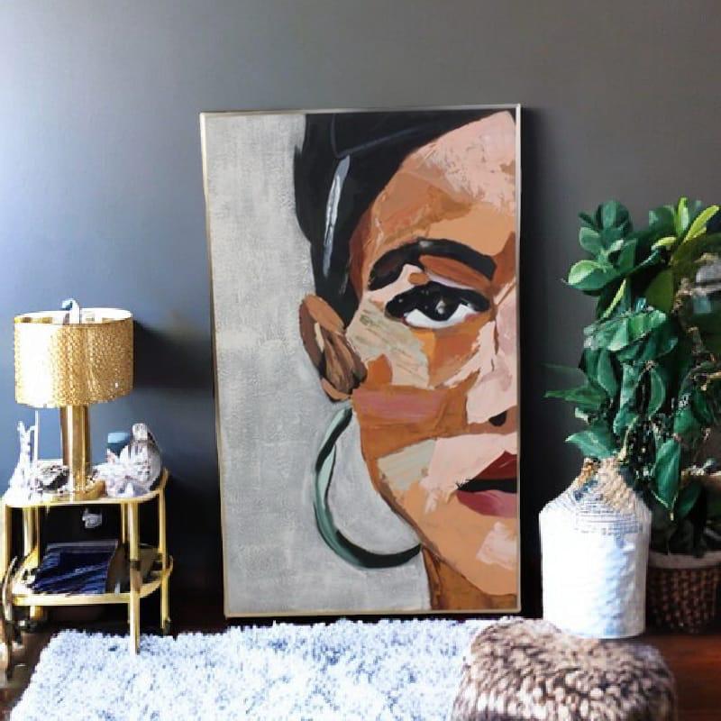  لوحه فنيه متعدده الالوان 120X80 سم 