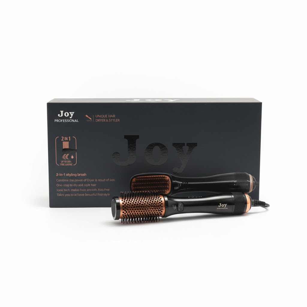 Joy Professional 2-in-1 Unique Hair Dryer & Styler Brush