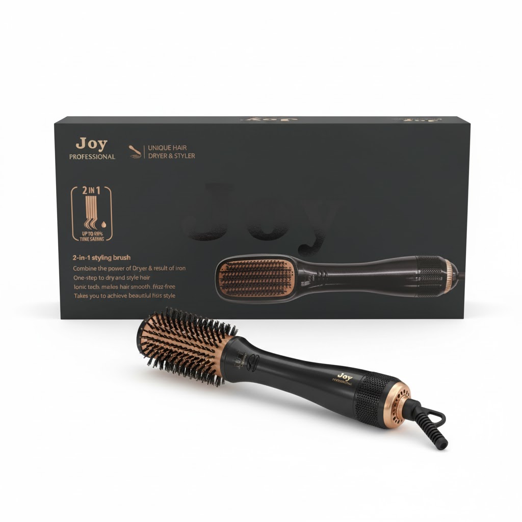 Joy Professional 2-in-1 Unique Hair Dryer & Styler Brush