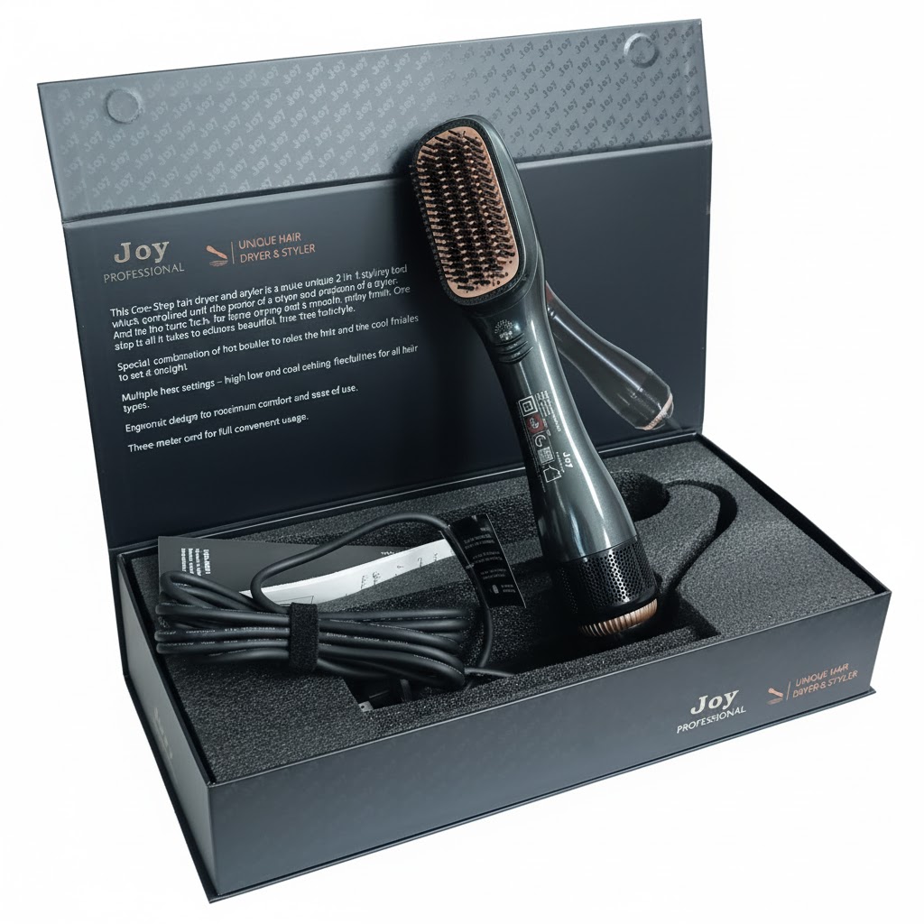 Joy Professional 2-in-1 Unique Hair Dryer & Styler Brush