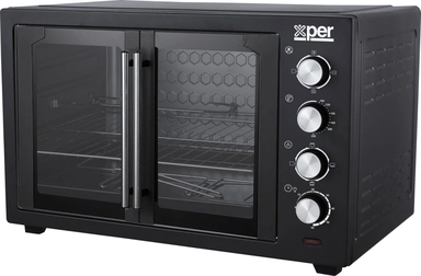  فرن اكسبير 80 لتر 2800 واط مروحة باب مزدوج اسود XPTO080L-24 