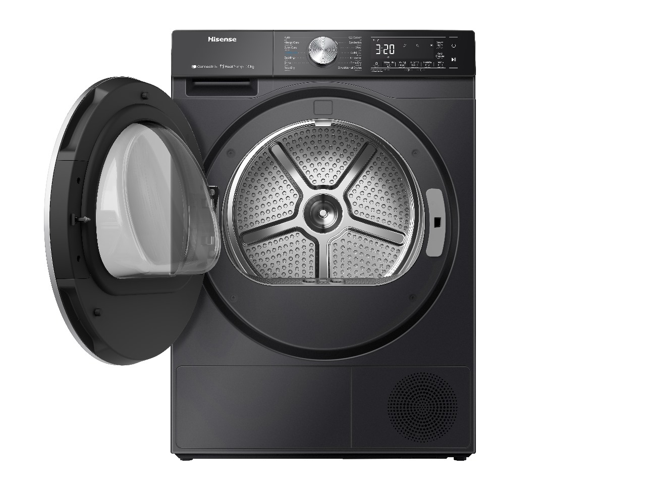  Hisense 10kg black clothes dryer 