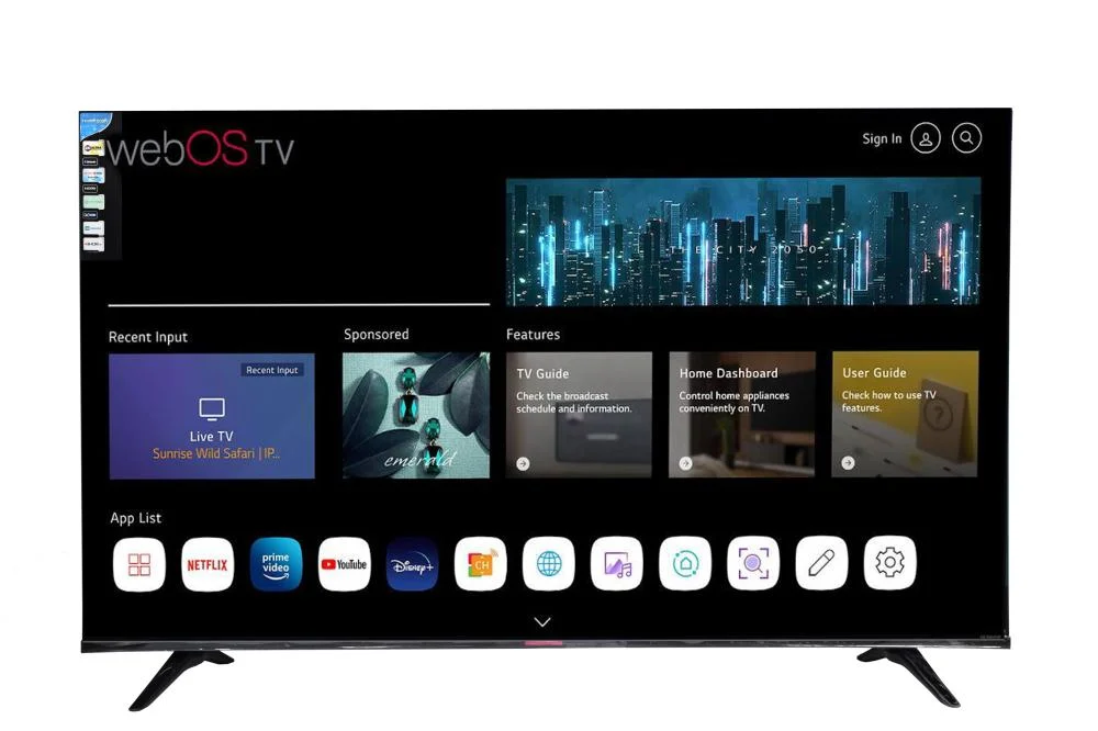  شاشة فيندو 50 بوصة سمارت 4K ويب ضد الكسر  