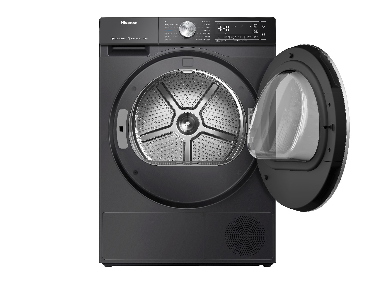  Hisense 10kg black clothes dryer 
