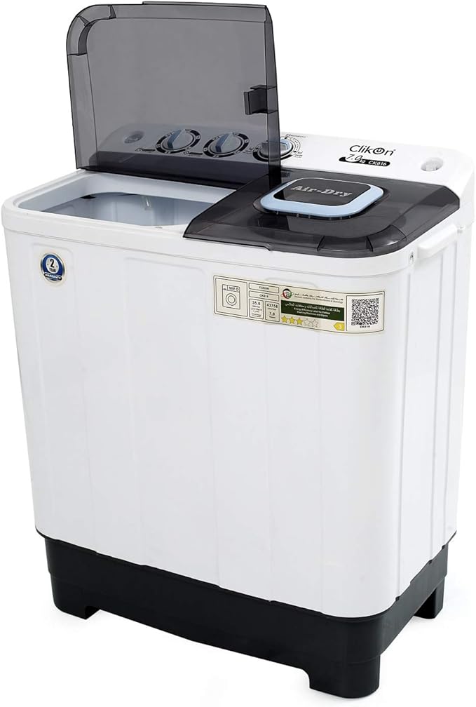  Klicon 18 kg washing machine, two tubs, white 