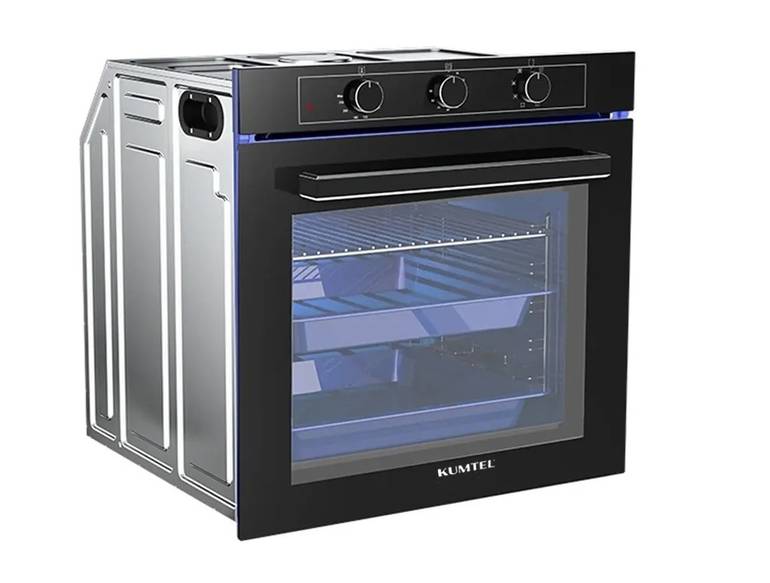  Comtel Built-in Electric Oven 85 Liters Black Glass 